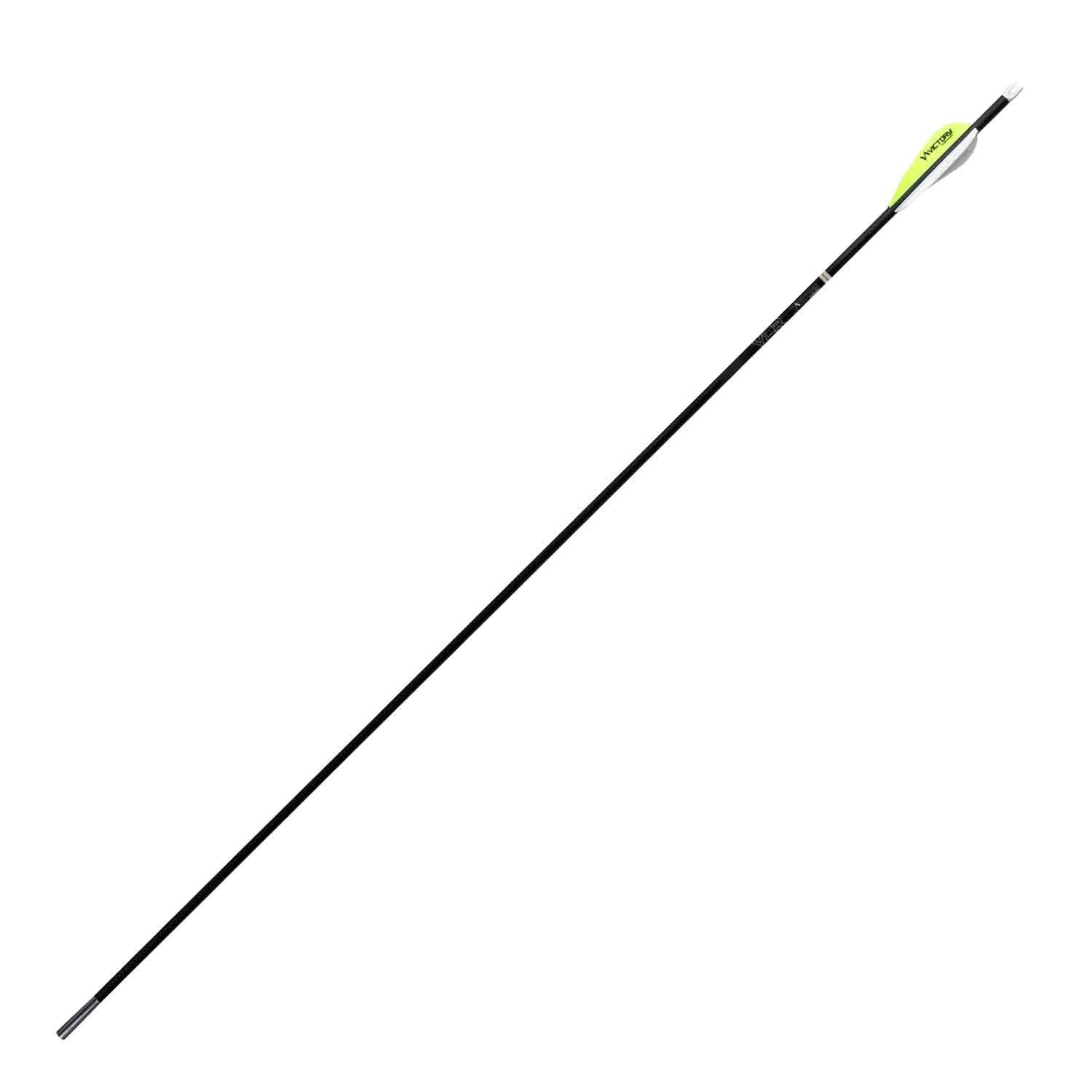 Victory Archery VLR Elite 250 Spine Hunting Arrow .166 ID Fletched 6pk 21251