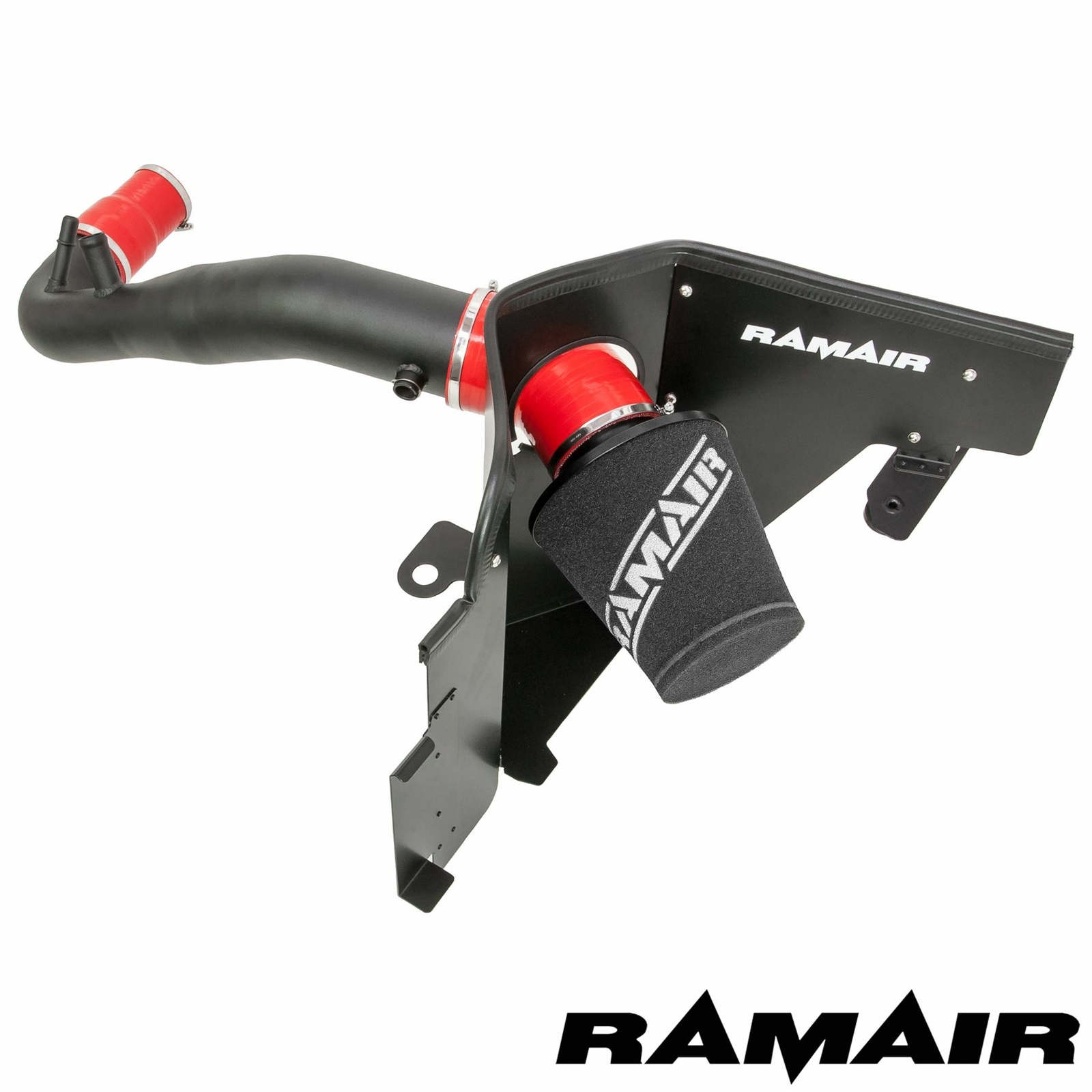 Red Ramair Cone Air Filter Intake Induction Kit for Ford Mustang 2.3 EcoBoost