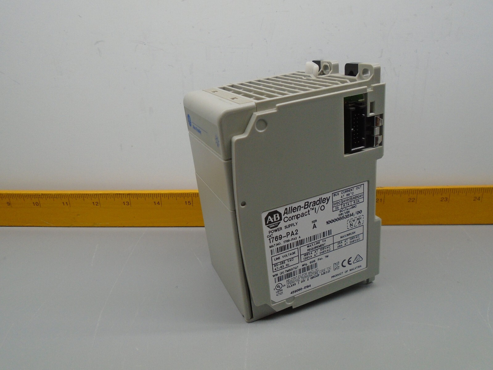1769-PA2 Allen Bradley Micrologix Compact I/O Power Supply 1769PA2 N141