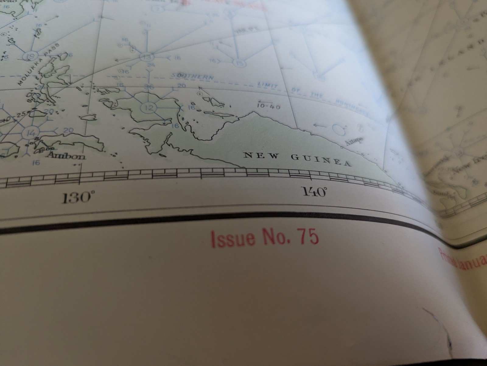 Pilot Chart Upper Air - North Pacific Ocean March 1935 Interwar No.1401a