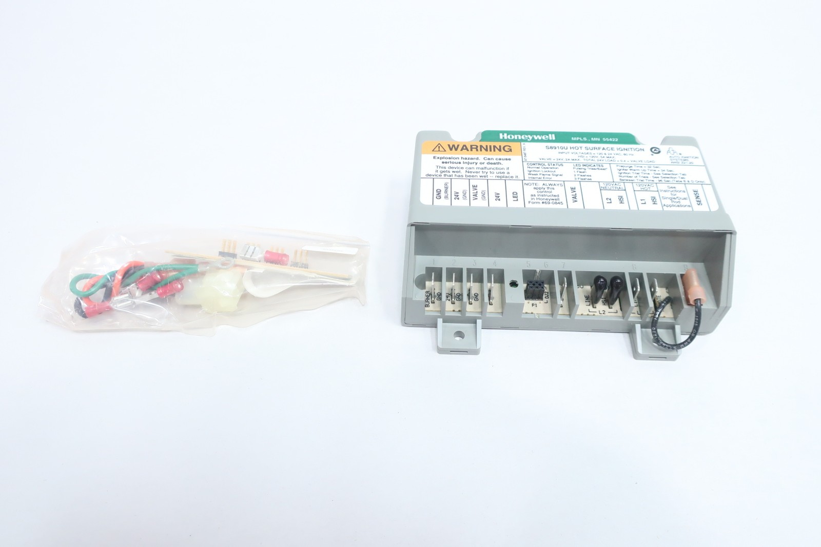 Honeywell S8910U 1000 97-5487 Hot Surface Ignition Module 24/120v-ac