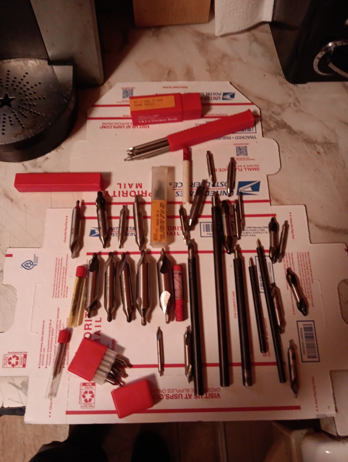 44 Used Machinist Center Drill Countersinks