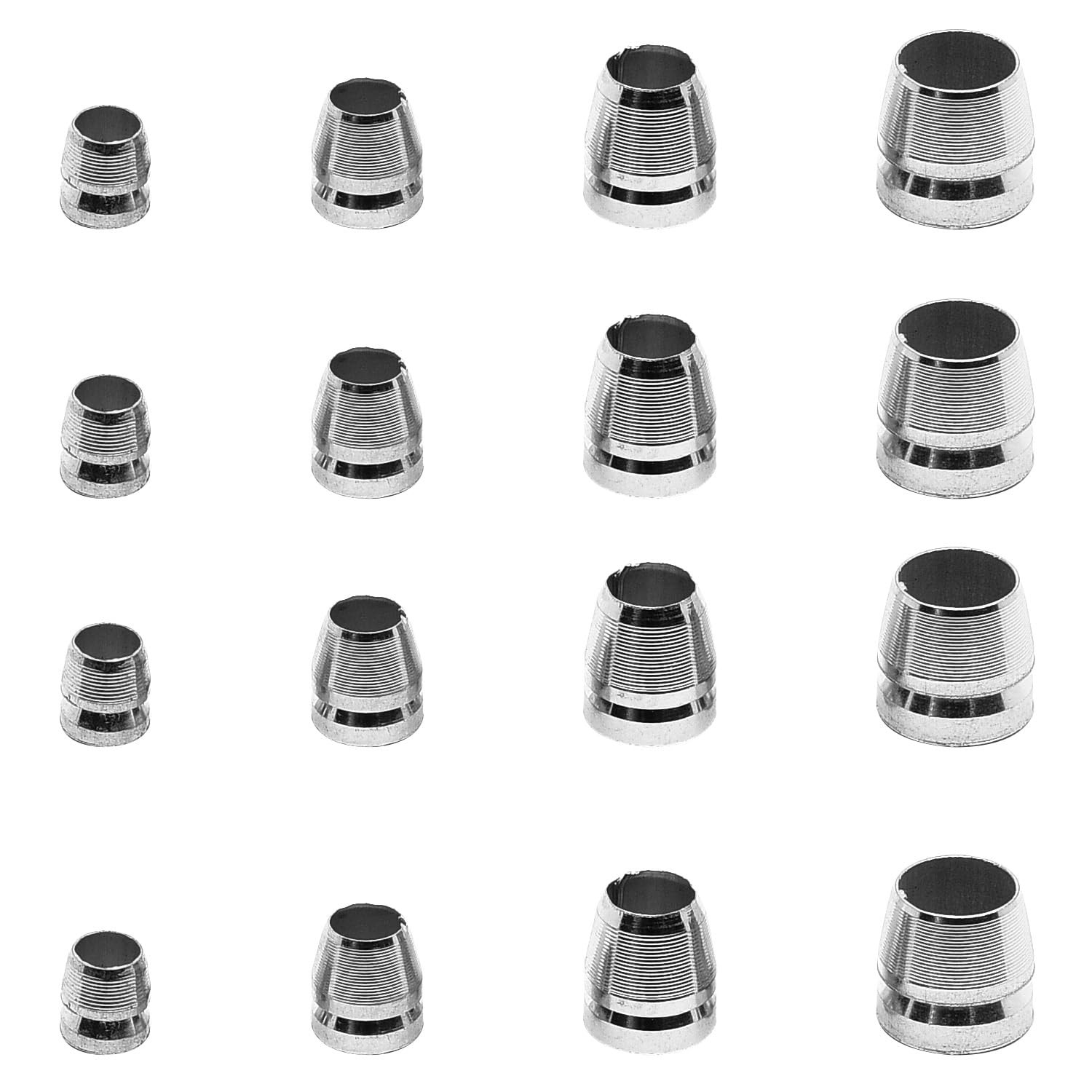 16 Pcs Steel Wedge Round Handle Set Metal Mallet Handle Wedge 8mm 10mm 12mm 14mm