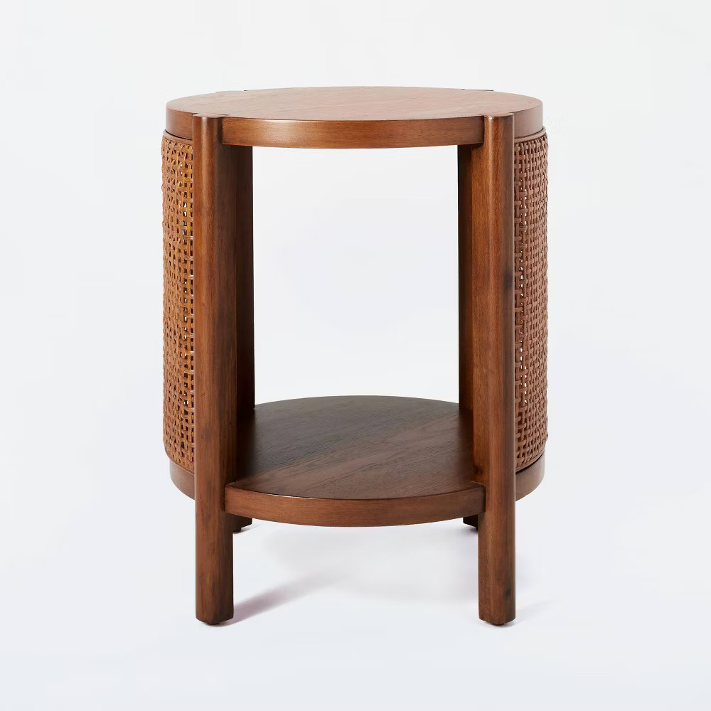 Portola Hills Woven Accent Table Natural - Threshold designed with Studio McGee