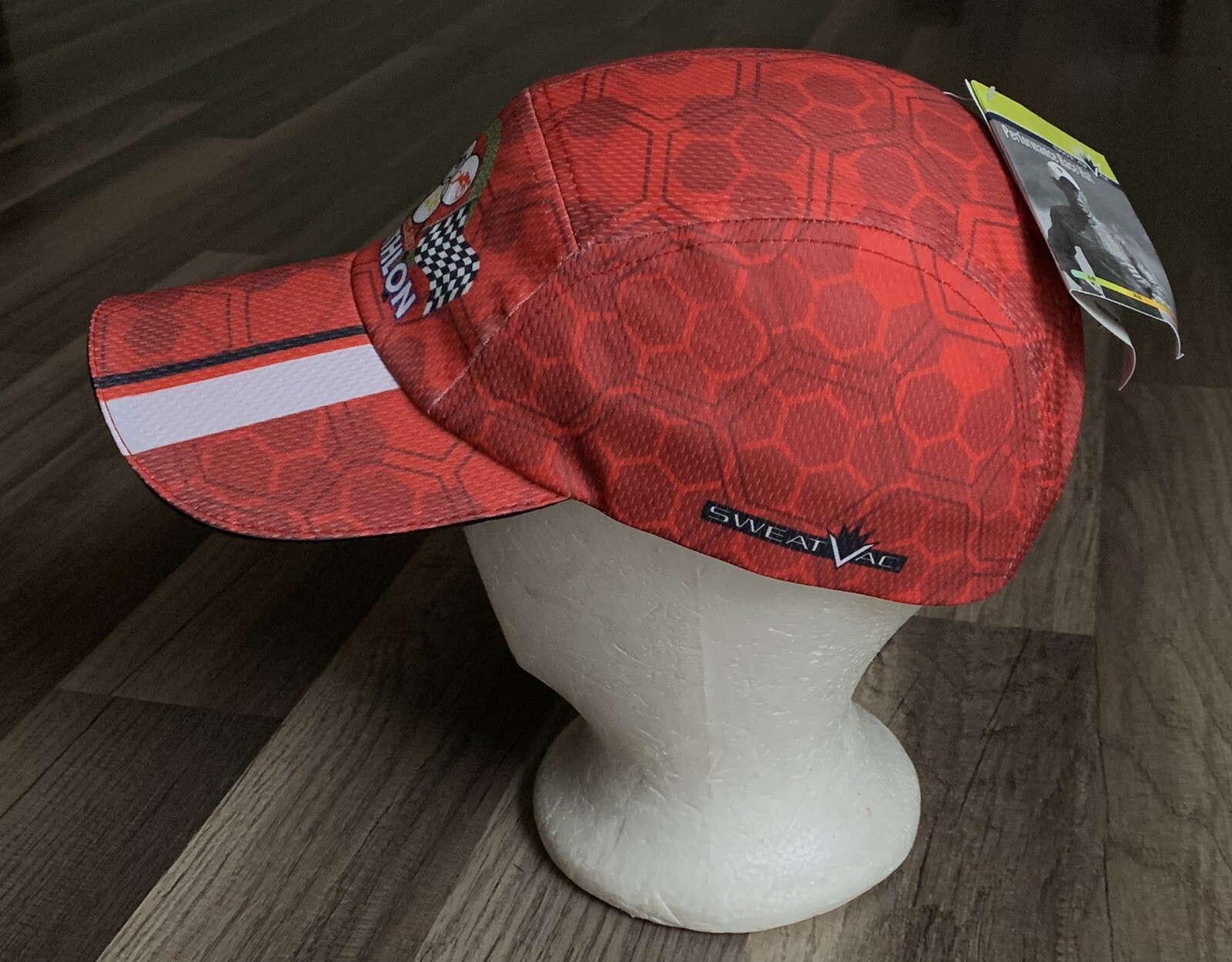 Sweat Vac Heartland Triathlon Hat NWT Red