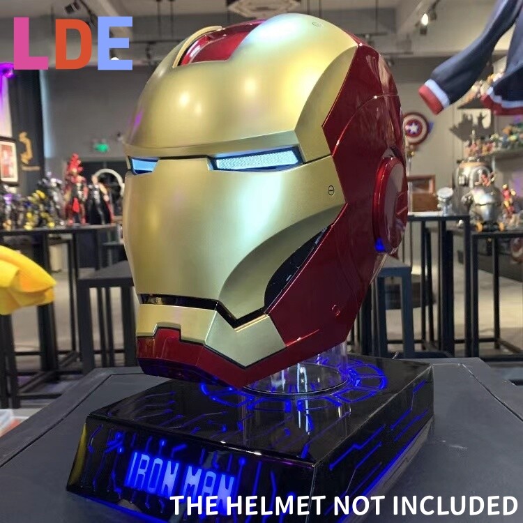 Iron Man MK5 Helmet LED Stand Base 3Color Light Display Model Accessory Props US