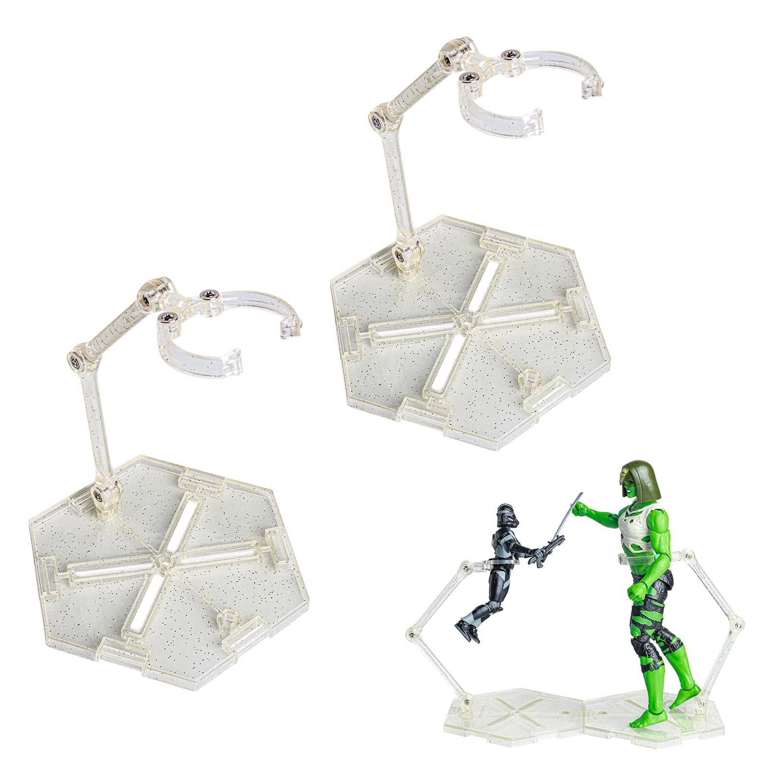 DDUNG Action Figure Stand, Versatile and Sturdy Display Holder Base ,for 6-8 ...