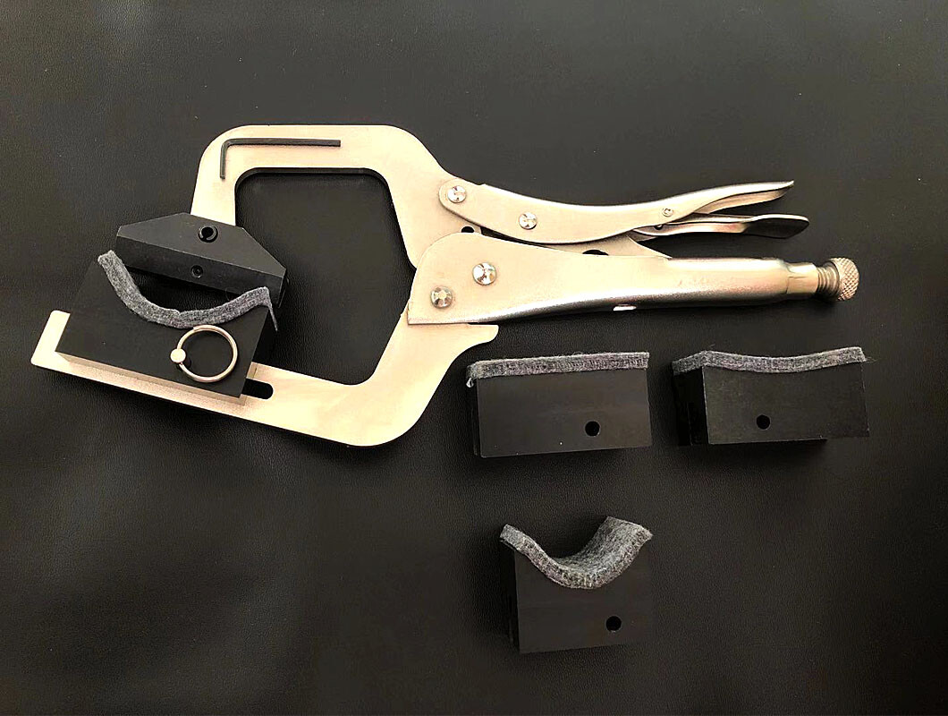 Handheld Fret Press with 4 neck support cauls / Guitar Maker