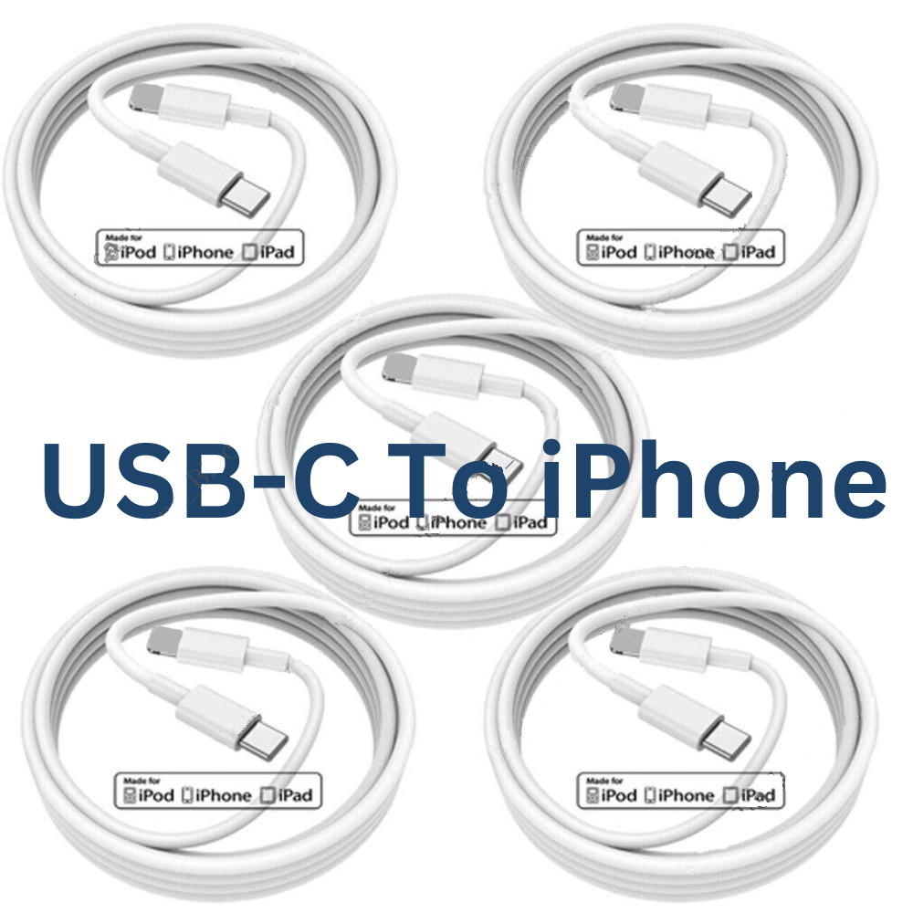 USB C Type C PD 20W Cable Fast Charging Charger For iPhone 14 13 12 11 Pro Max 8