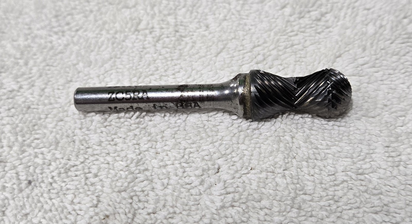 Matco Tools Solid Carbide Bur, Inverted Cone 1/2"×1"  Zc5ra