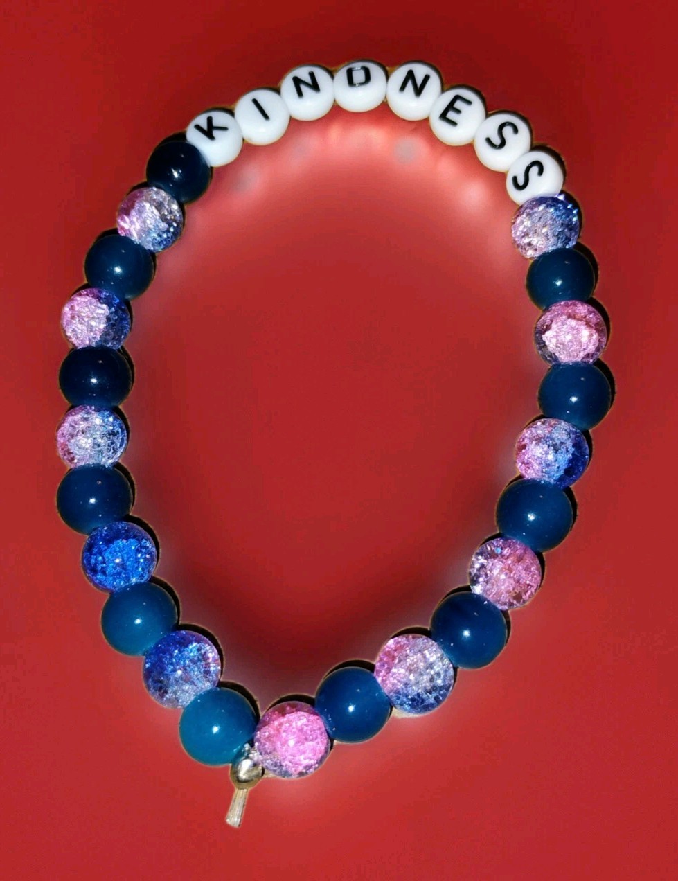Kindness Glass Bracelet, Mystical Pink & Deep Purple, by Beens©