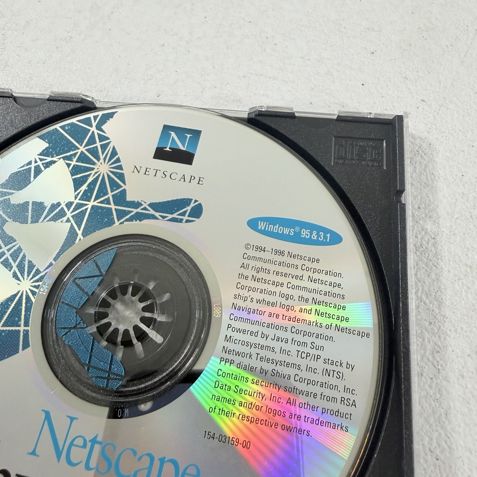 Netscape Navigator Personal Edition Windows 95 3.1 Vintage Software Disc Only