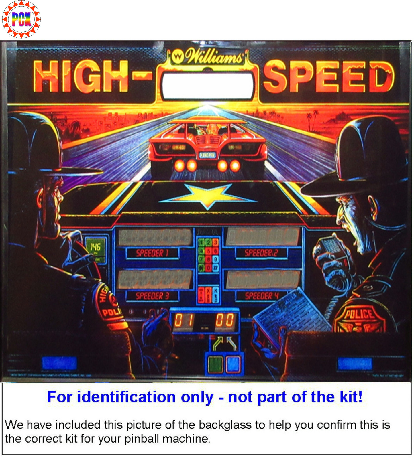 1986 Williams High Speed Pinball Deluxe Tune-up Kit - Includes Rubber Ring Kit!