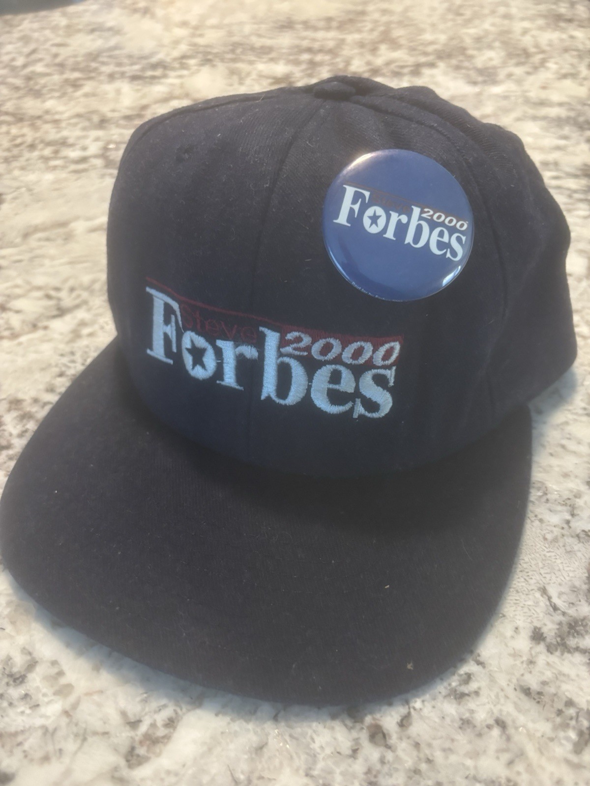 Vintage Steve Forbes For President Campaign Hat Adjustable With Matching Camp