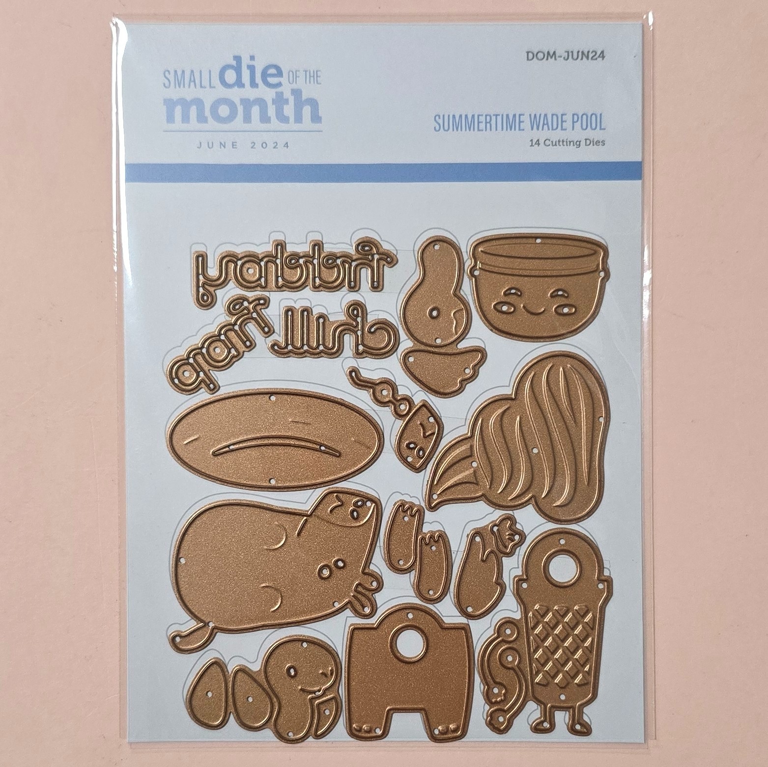 Spellbinders SUMMERTIME WADE POOL DOM-JUN24 w/Storage Envelope