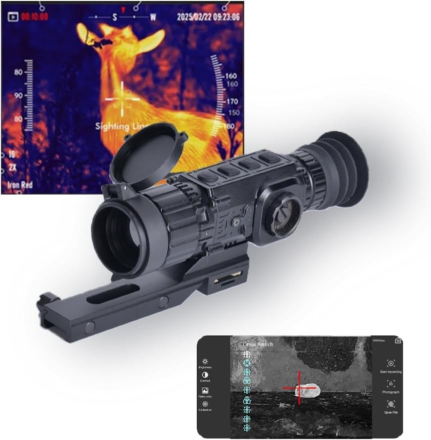 Thermal Scope 35mm 384×288 12μm Thermal Imaging Scope 1585 Yard Detection Range