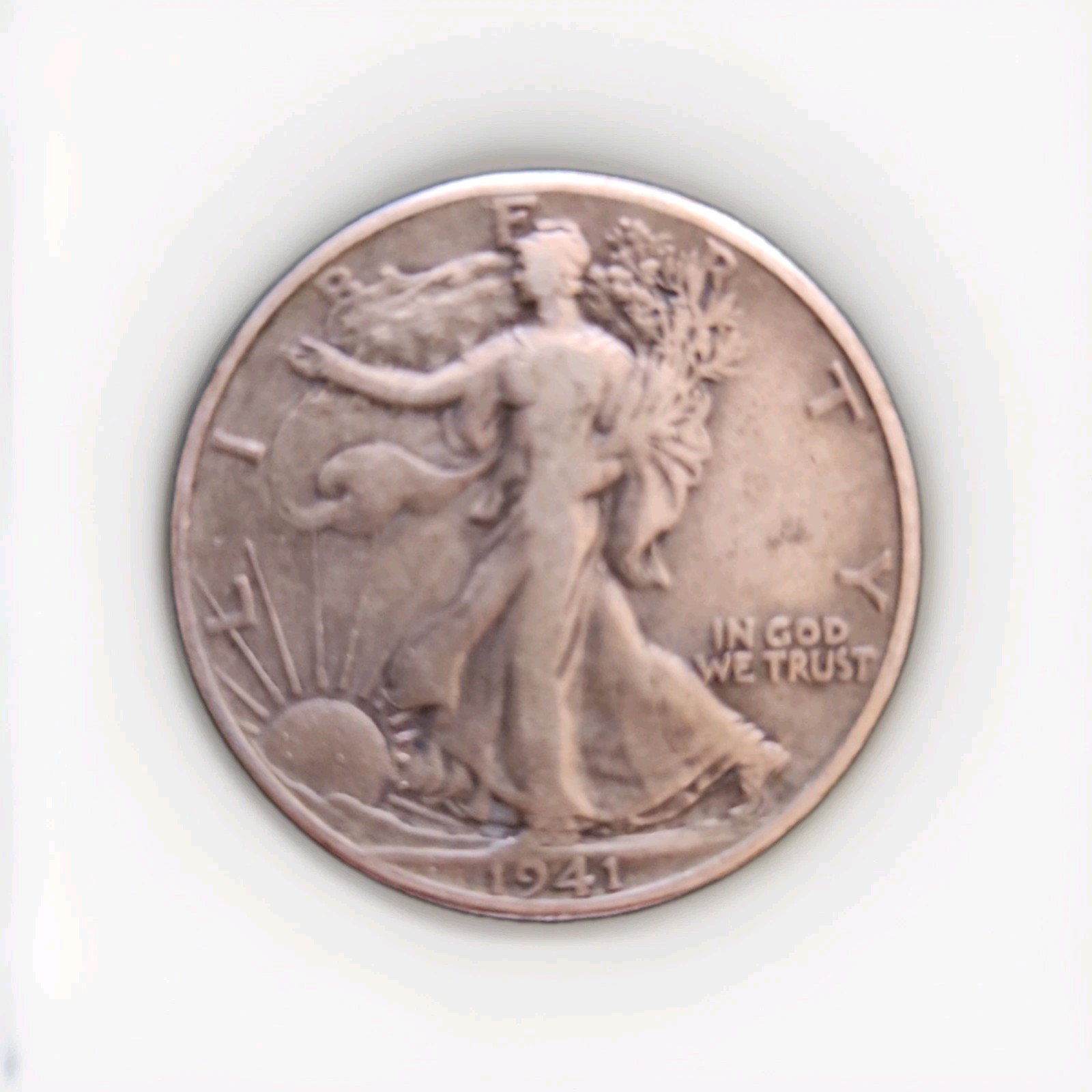 1941 Walking Liberty Silver Half Dollar