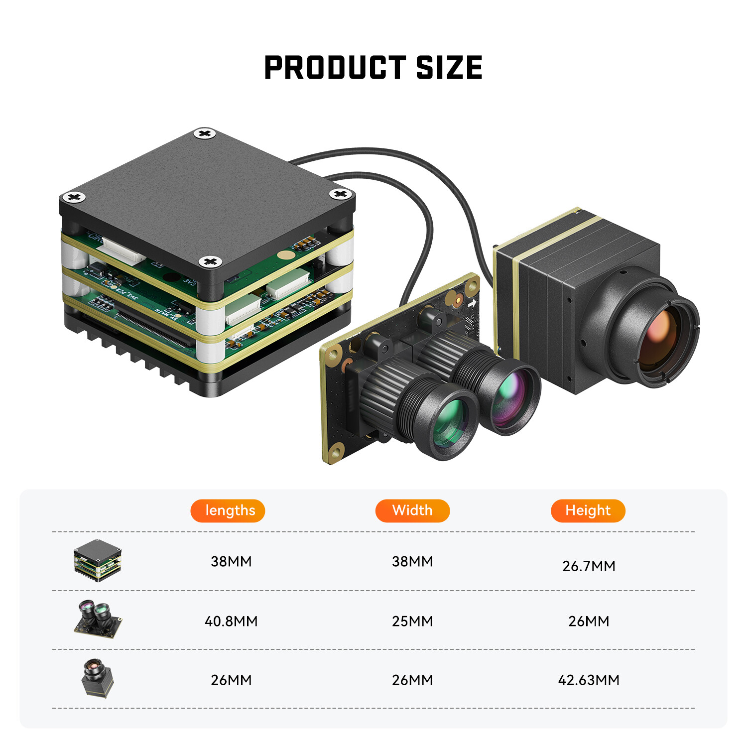 FPV AI DT Vision Cube Target Recognition Locking Tracking System Thermal image