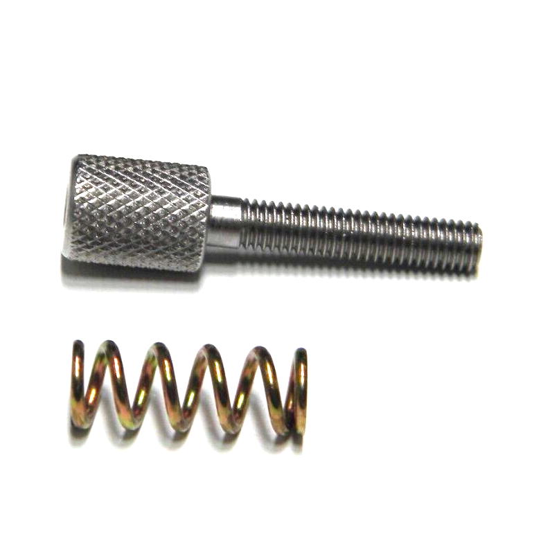 Holley QFT AED CCS Large Head Stainless Thumb Idle Screw & Spring