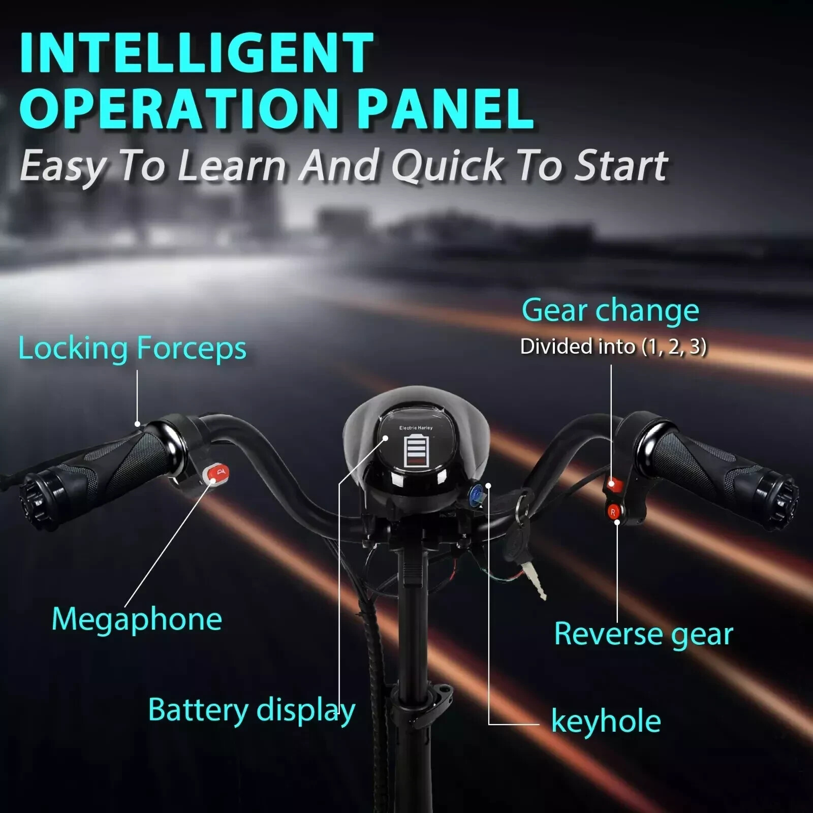 Foldable 4 Wheel Mobility Scooter Folding Drive Device for Seniors Adults 500W