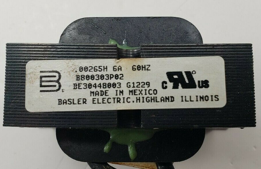Basler Electric Transformer Choke BE30448003 B800303P02 .00265H 6A