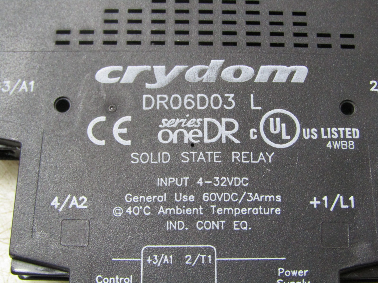 💥NEW CRYDOM SOLID STATE RELAY 4-32 VDC COIL 60 VDC DR06D03