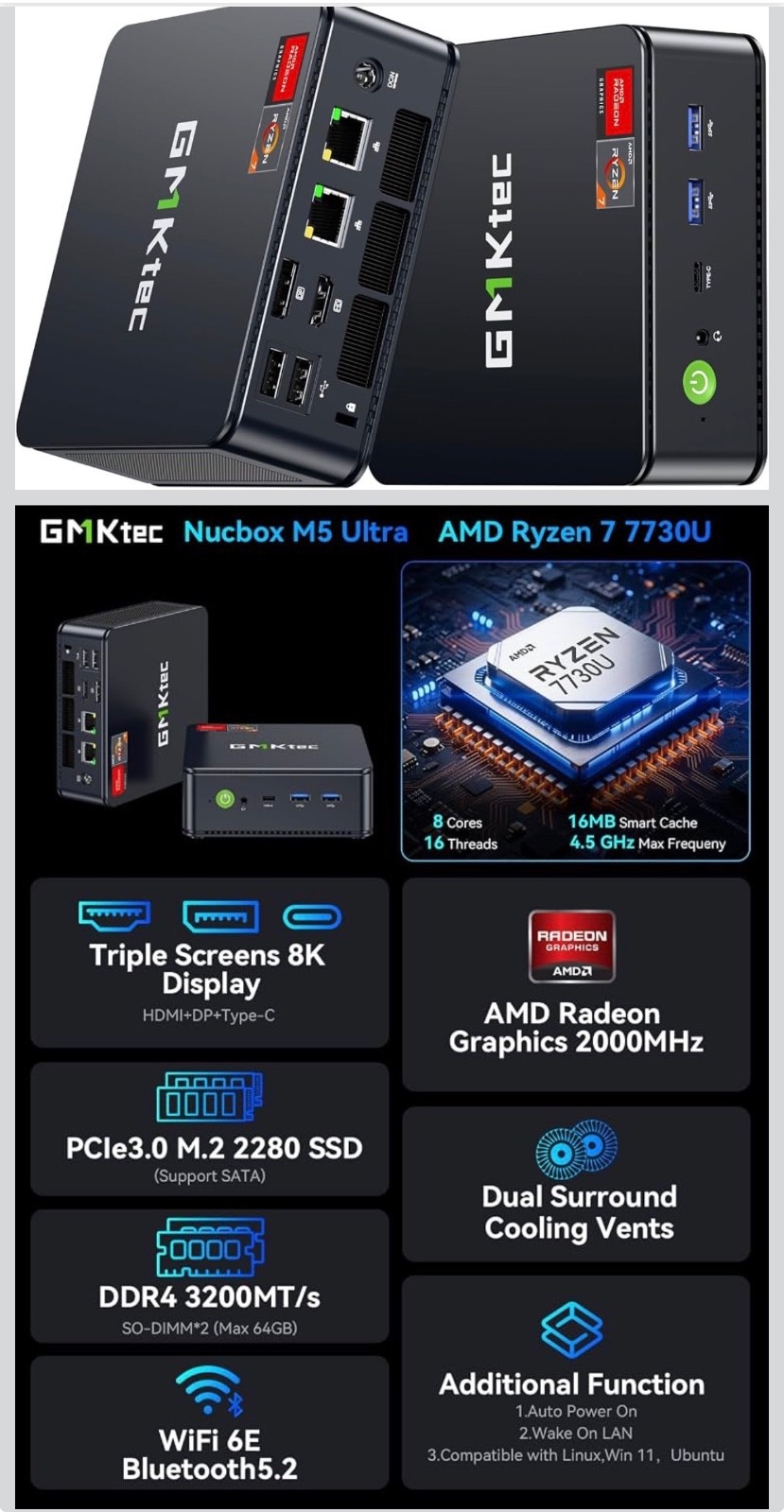 GMKtec mini pc Nucbox g5