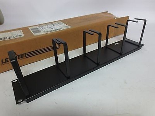 Leviton 49253-BCM 19 x 4.5 x 3.47 Inch Black 16 Gauge Steel Horizontal 2-Rack Un