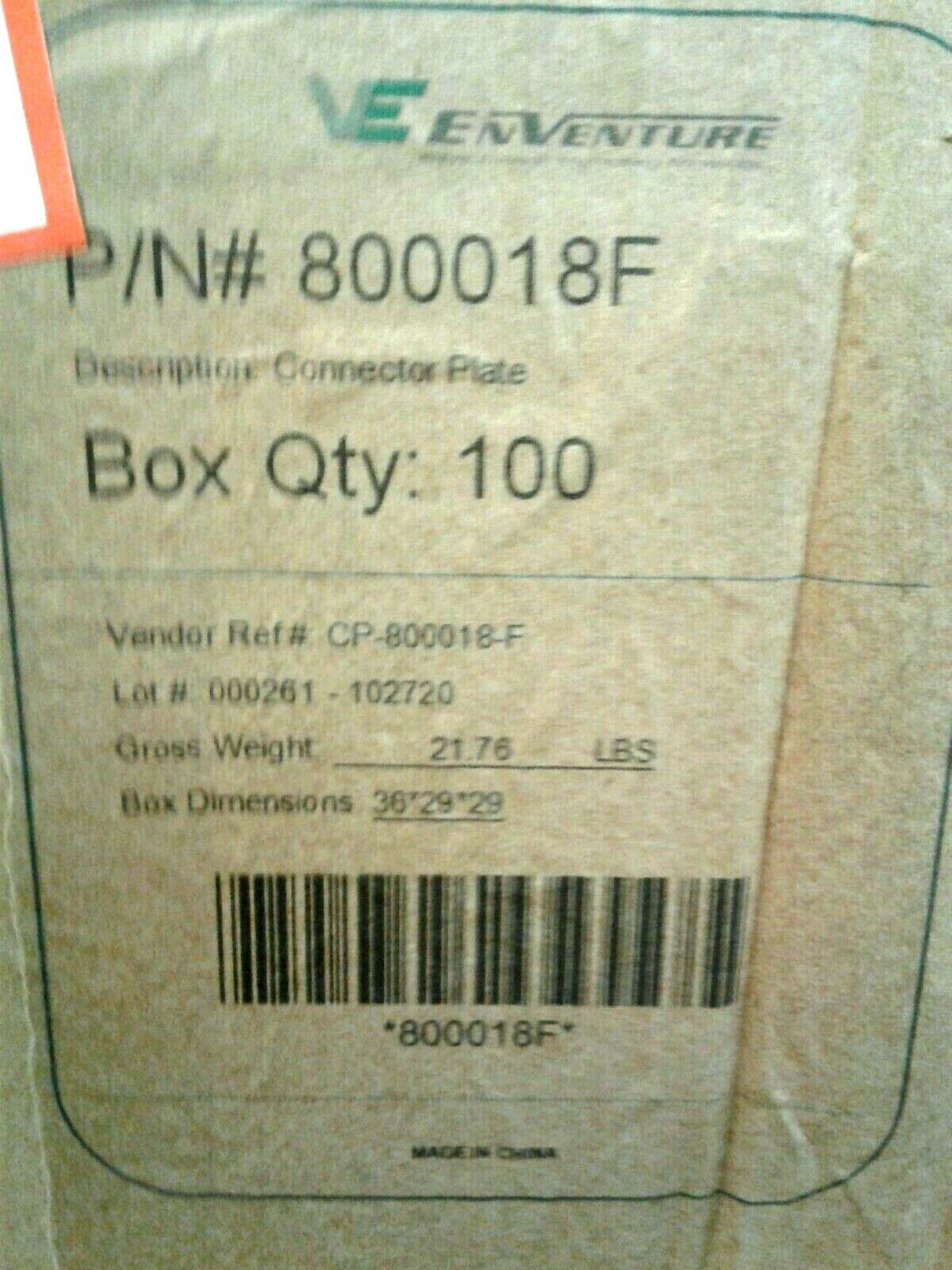TapeTech FLAT BOX Connector Plate 800018F