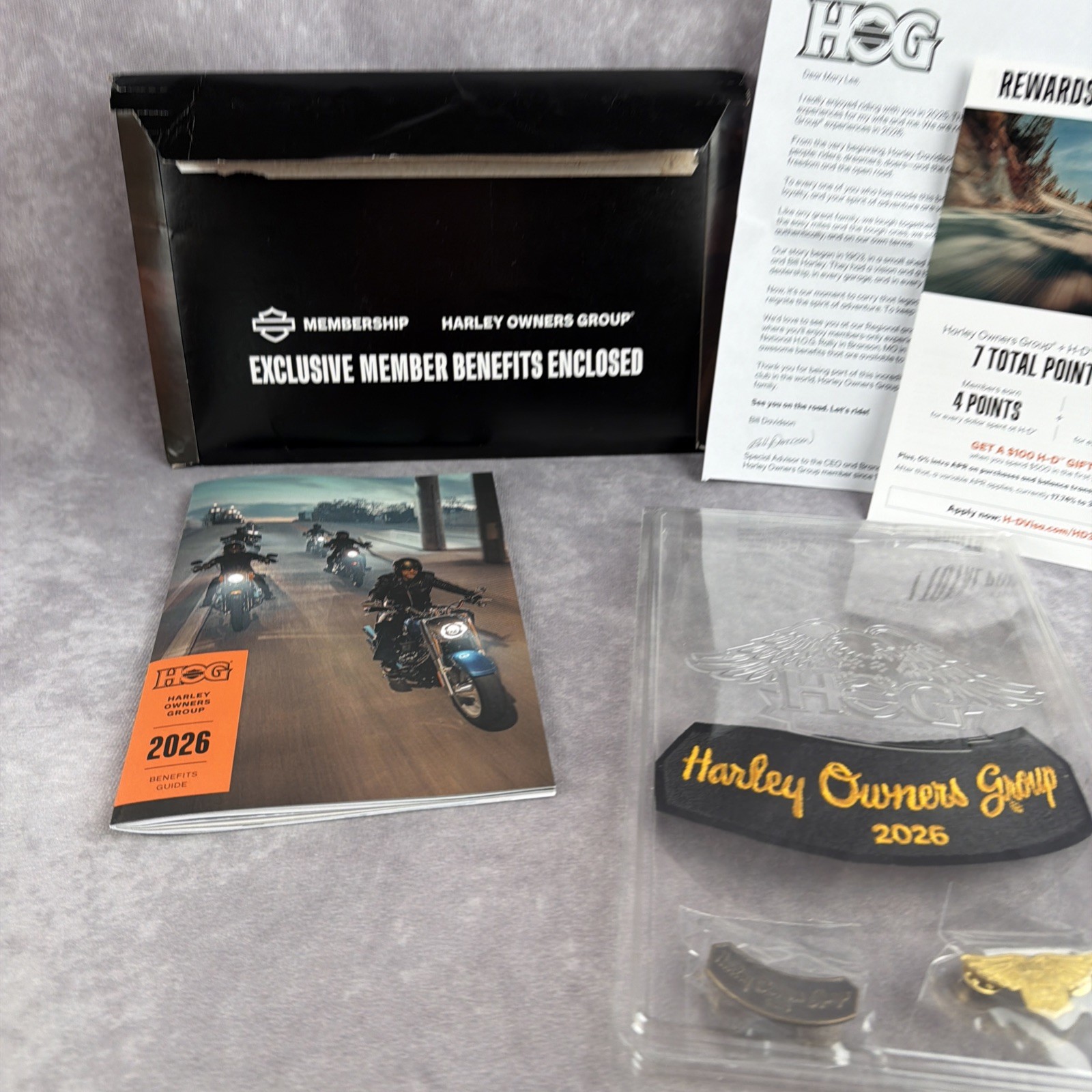 2026 Harley-Davidson Ladies Of Harley Exclusive Membership Benefits Packet