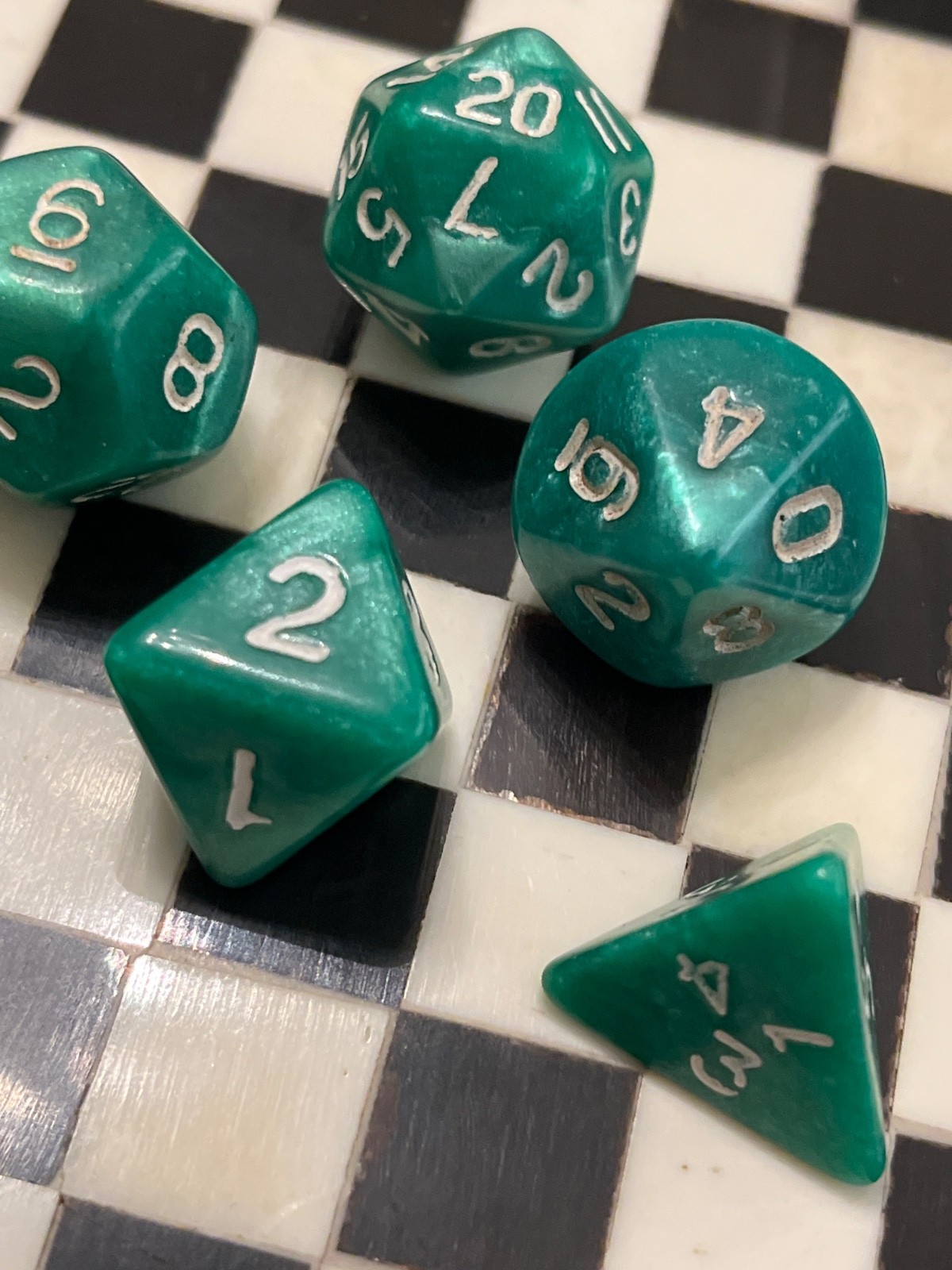 CHX 25205 OOP Chessex Marbelized (Swirl) Blue Dice Rpg D&d Armory Mold 120323@