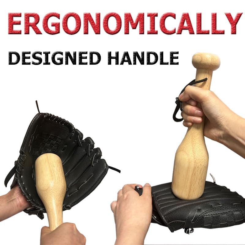 Baseball Glove Mallet,One Piece Solid Construction Softball Hammer for Glove Bre