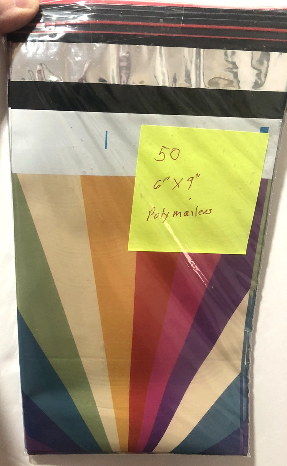 Poly Mailers 6x9” Multi Color 50 Count