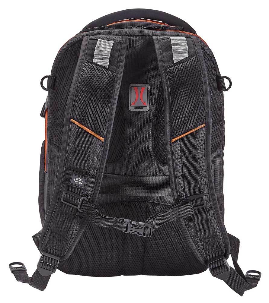 Harley-Davidson Renegade II Hi-Tech External USB Port Backpack - Rust/Black