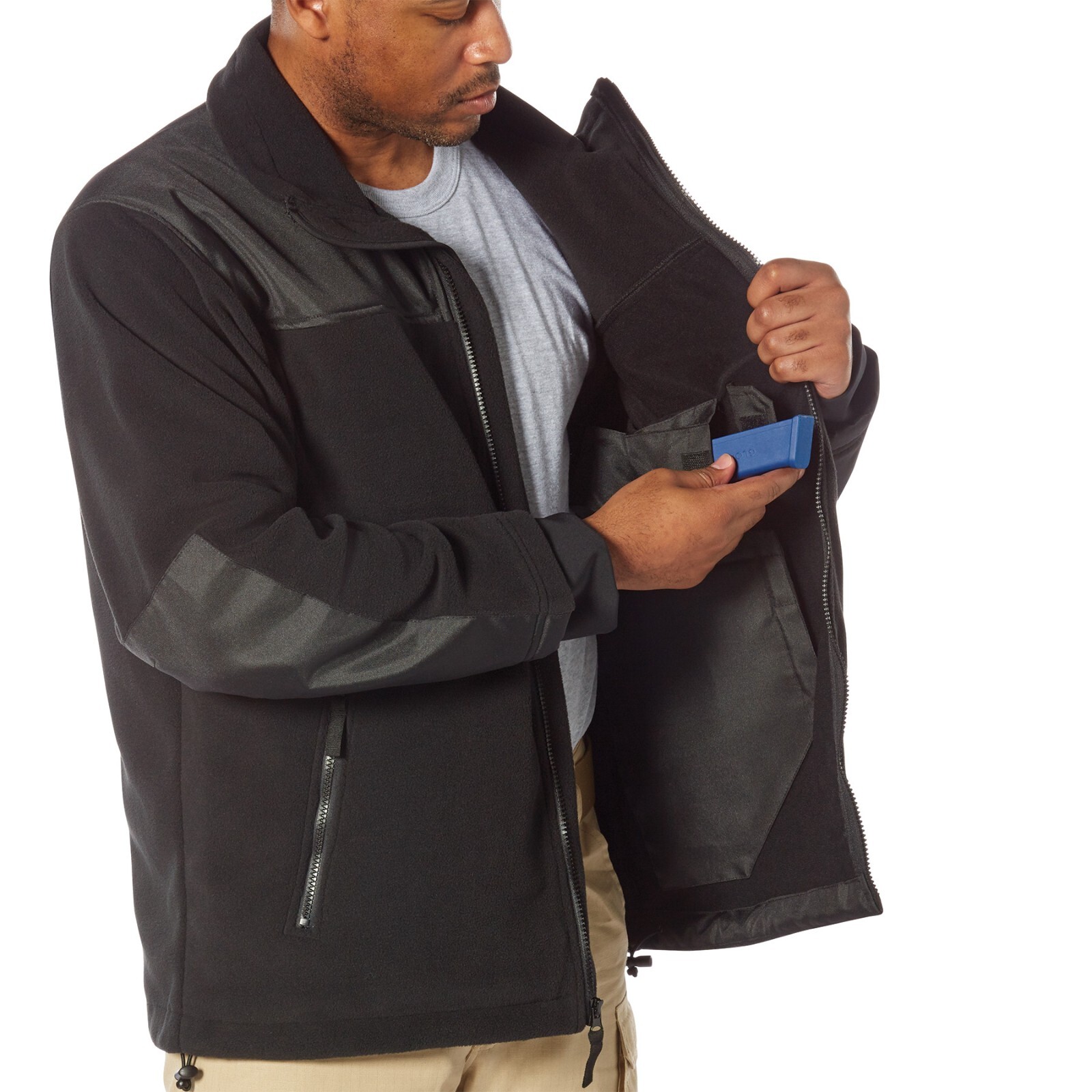 Rothco Concealed Carry Spec Ops Fleece Jacket - Black