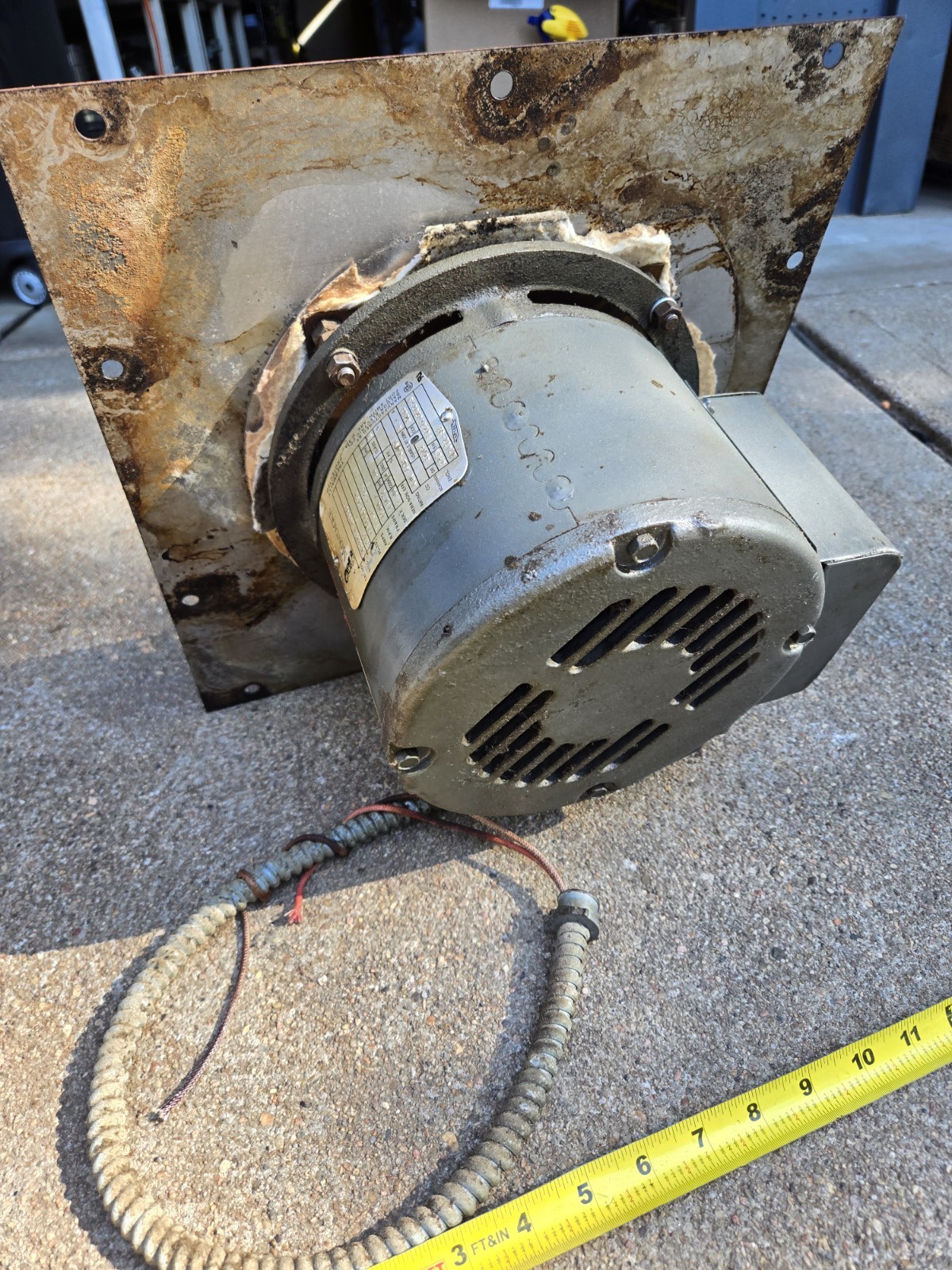 Montague Gas Convection Blower Motor From 2-115A Oven Bakery Stainless Steel USA