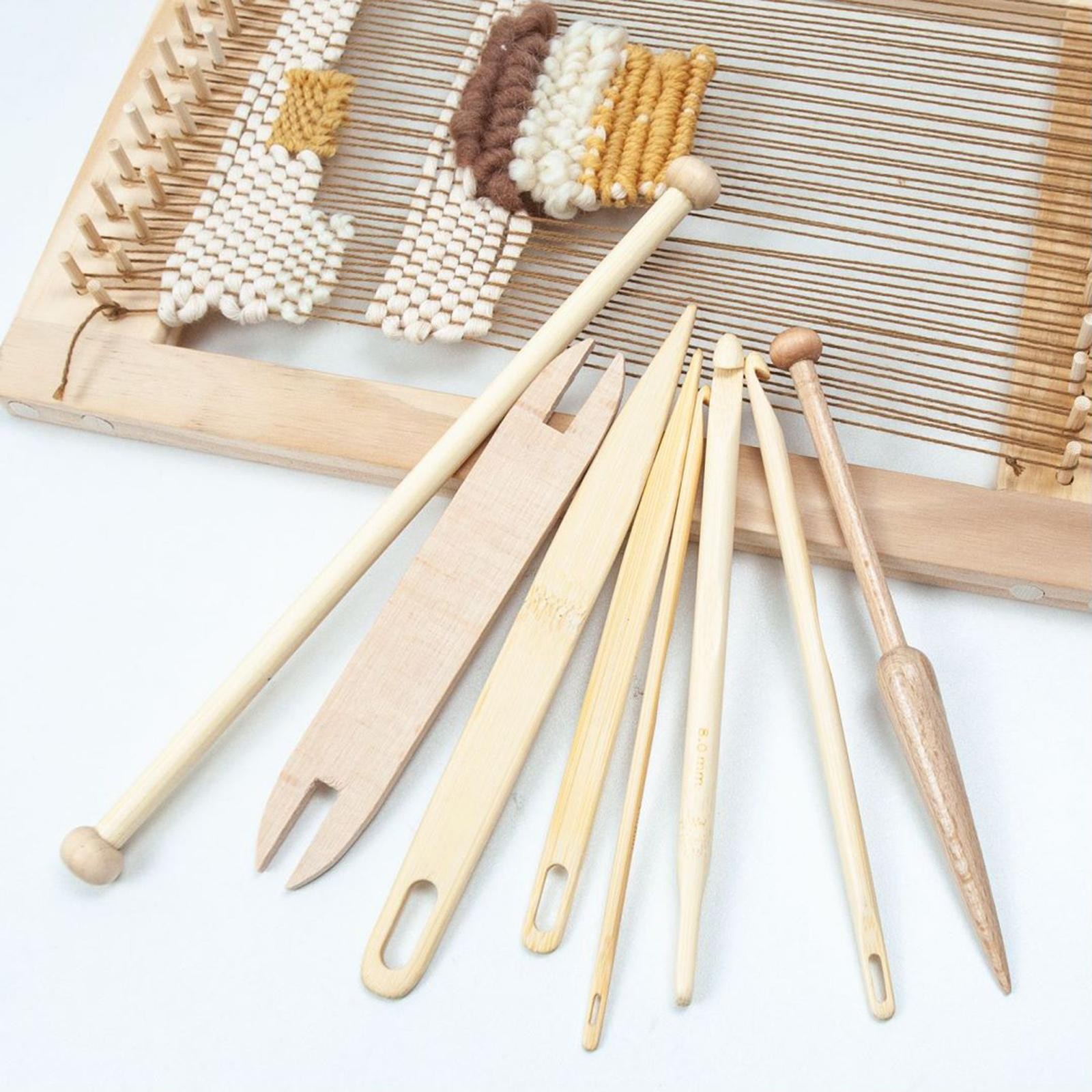 9x Weaving Loom Tools Knitting Tapestry Making Crochet Hooks