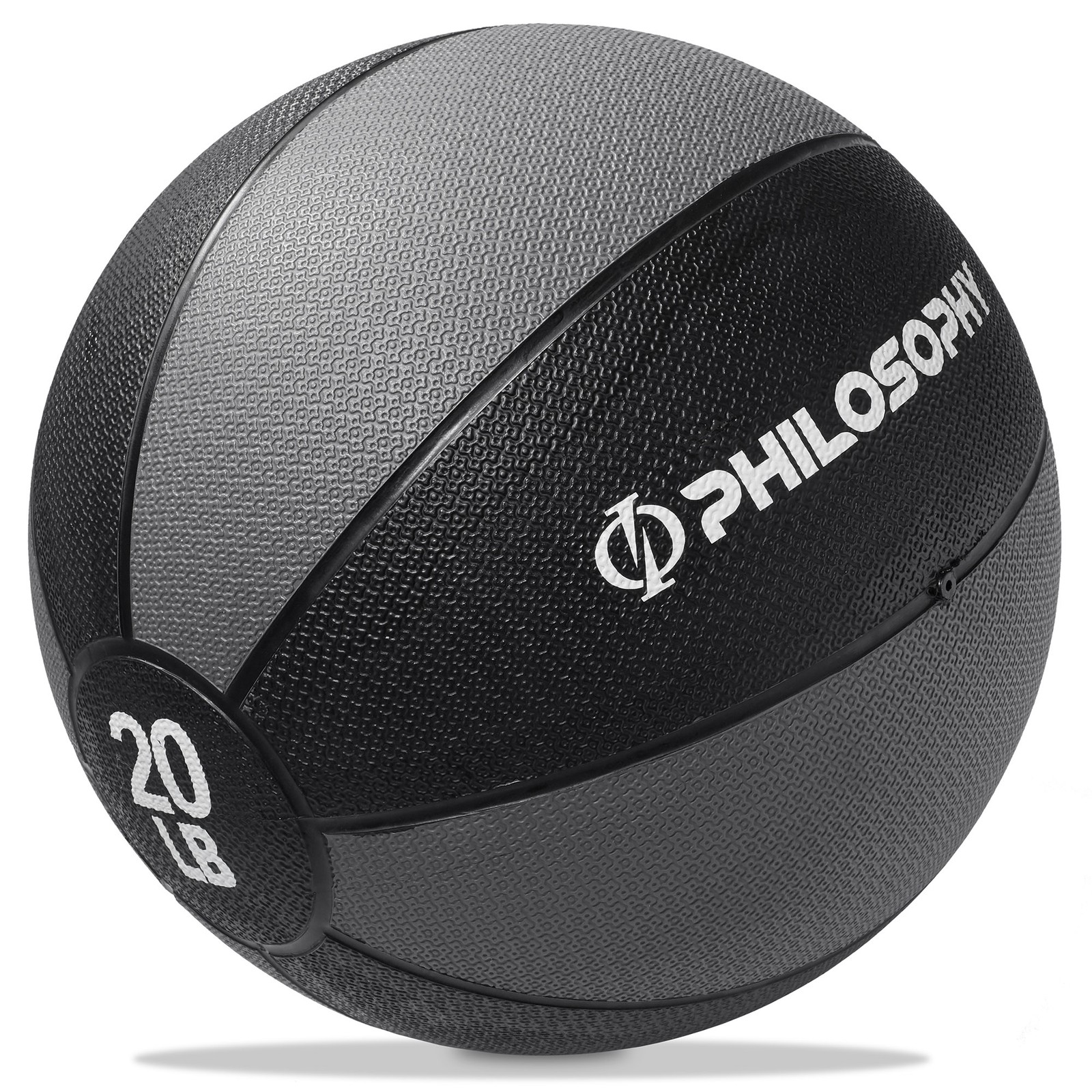 OPEN BOX - Medicine Ball, 20 LB - Weighted Fitness Non-Slip Ball