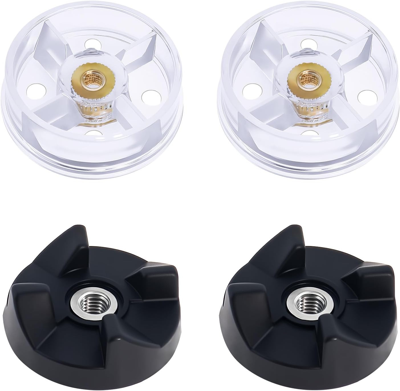 4 Pcs Magic Bullet Blender Replacement Part with Base Gear and Blade Gear, Compa