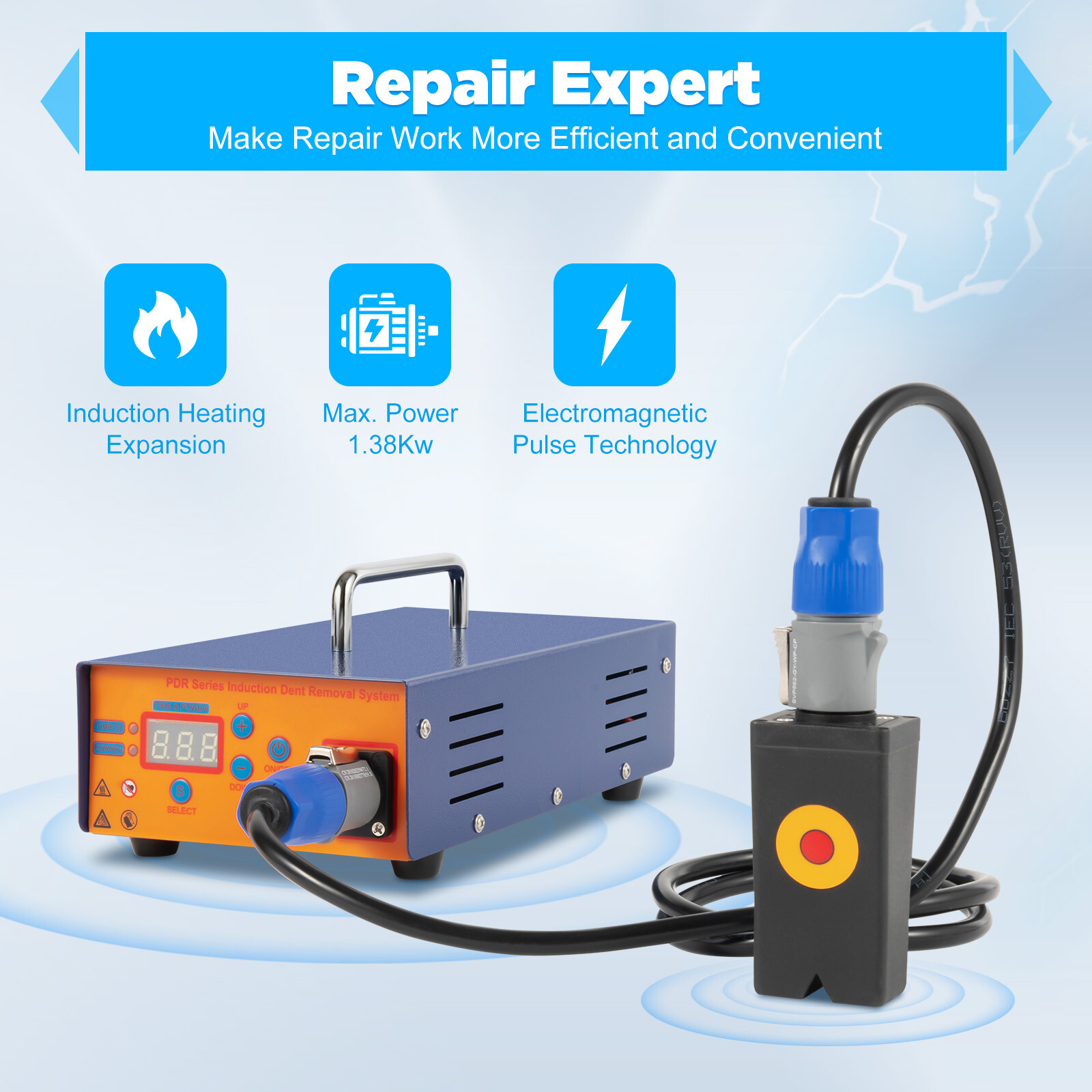 110V 1380W High Efficiency Tool Electromagnetic Induction Dent Repair Instrument