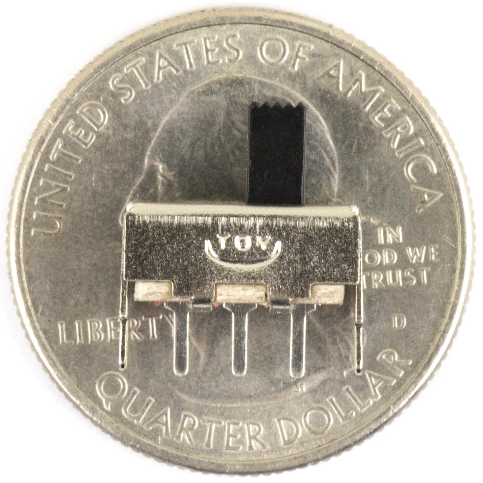 50pcs SS12F44-G5 Toggle Switch, 1P2T SPDT Latching, 5mm High Knob, Vertical