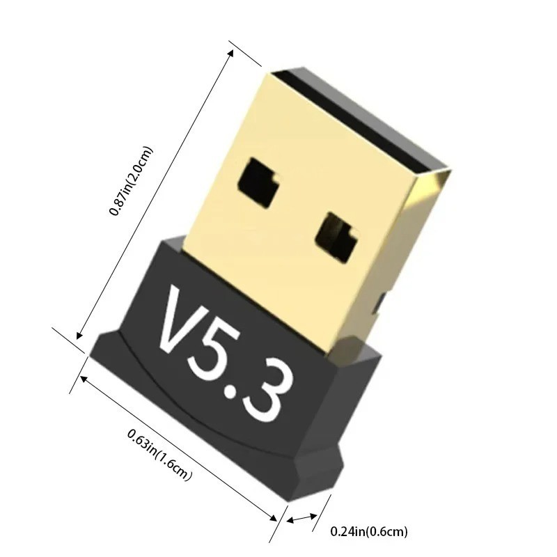 USB 5.3 Bluetooth Adapter for PC Desktop Laptop Wireless Dongle Plug & Play USA