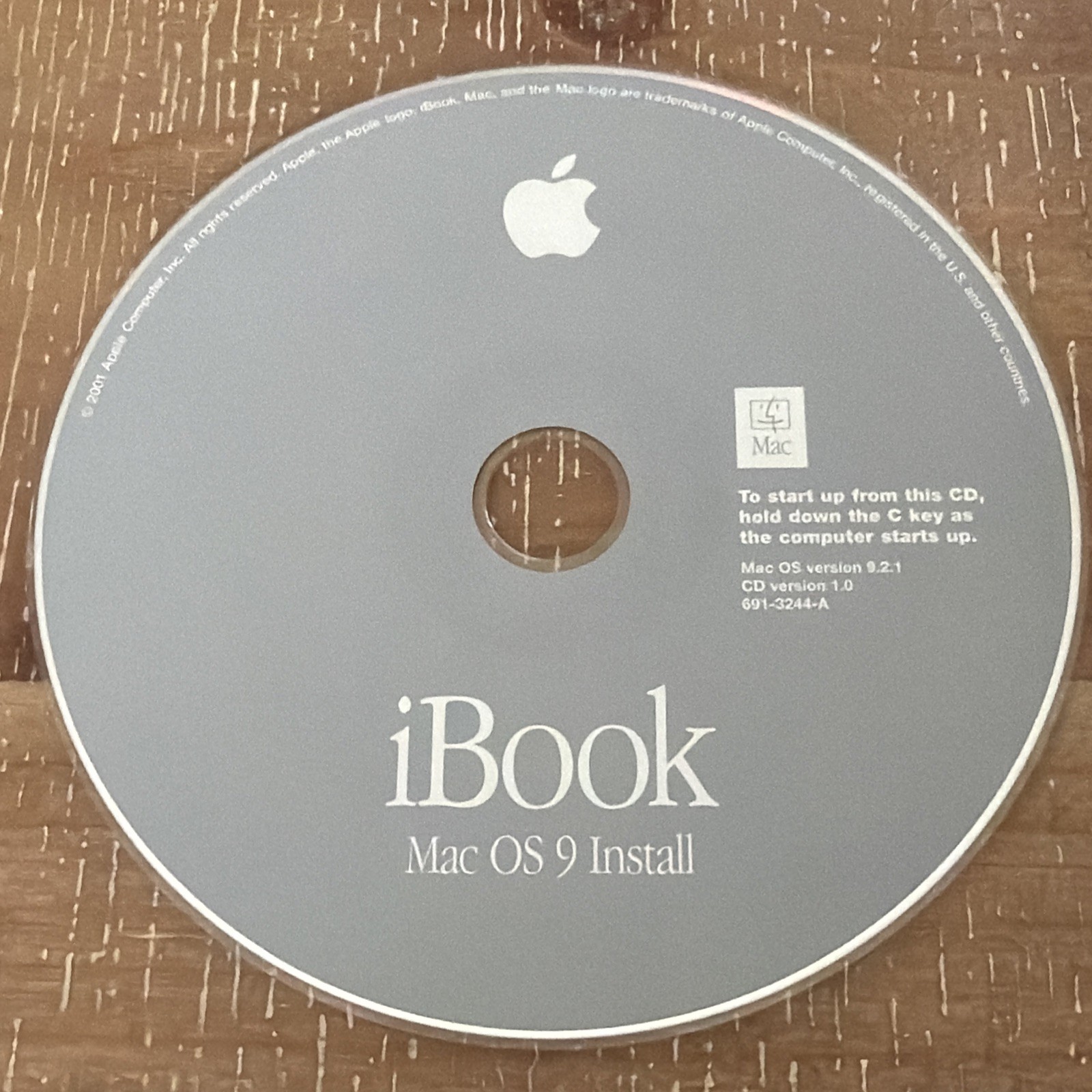 iMac Mac OS 9 Install CD Disc Version 9.2.2 2002