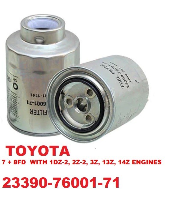 23390-76001-71  23390-64480 TOYOTA FORKLIFT FUEL FILTER FF013