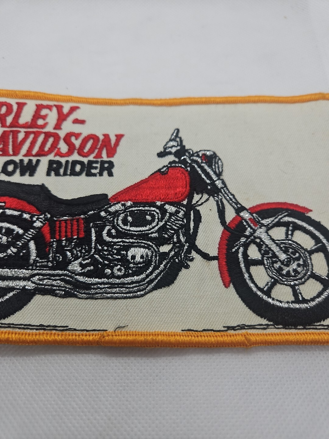 8-1/4 x 4 inch Harley Davidson Low Rider Patch