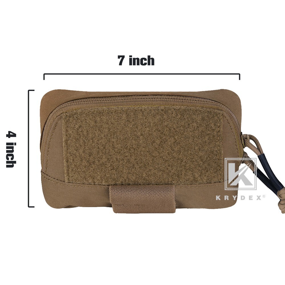 KRYDEX Tactical Admin Pouch Utility Pouch Pack BELT / MOLLE Panel Coyote Brown