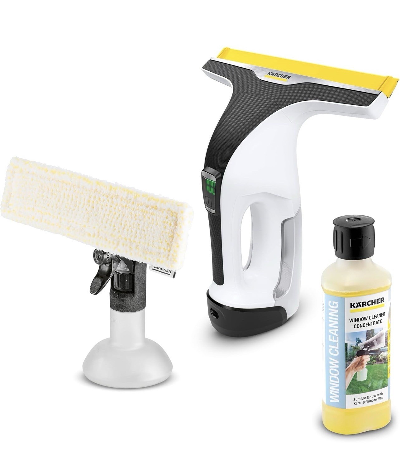 Karcher WV 6 Electric Window Vacuum Squeegee 11” Cordless Glass Shower Cleaner