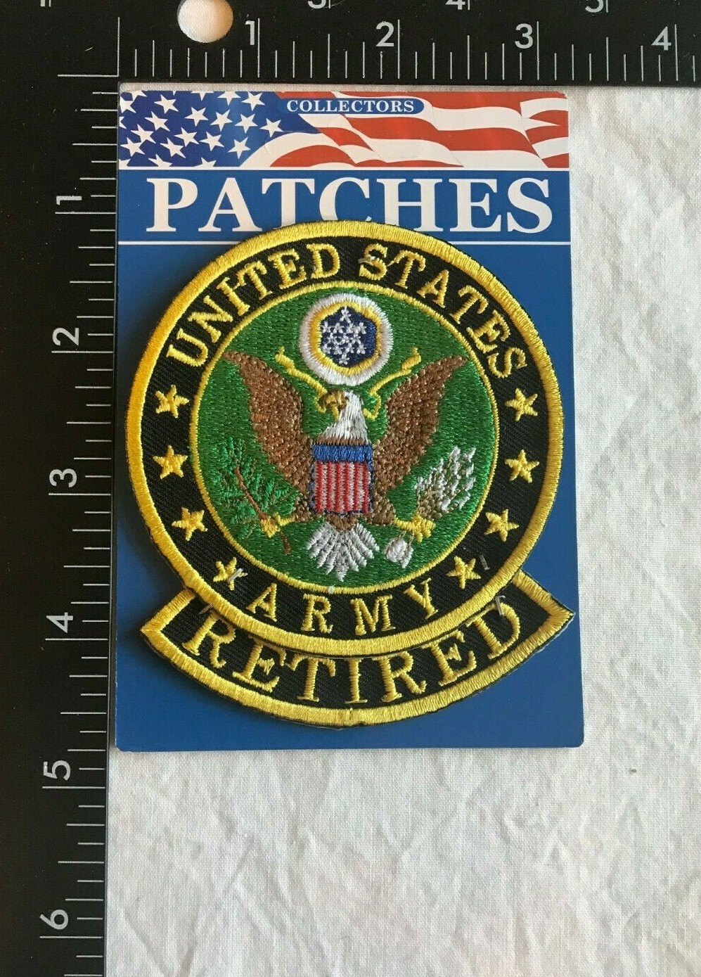 UNITED STATES ARMY RETIRED 2-PIECE PATCH SET (USA-3) US ARMY