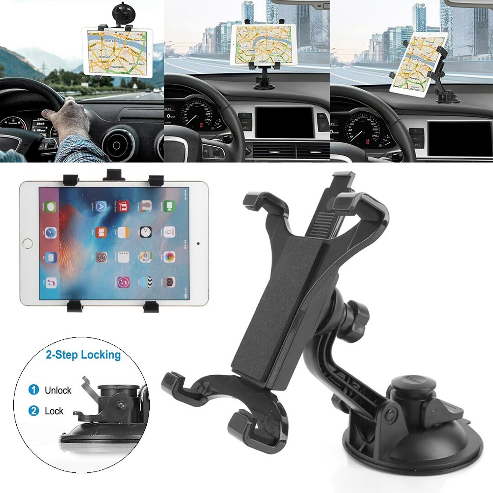 Car Tablet Mount Holder Windshield Dashboard for Universal iPad Samsung Tab TCL