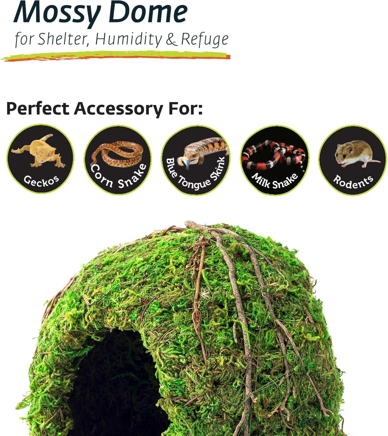 (05366 Mossy Dome Hide, 6 In, Green